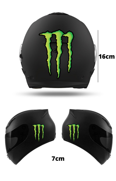 M Logo Helmet Sticker | Helmet Graphics